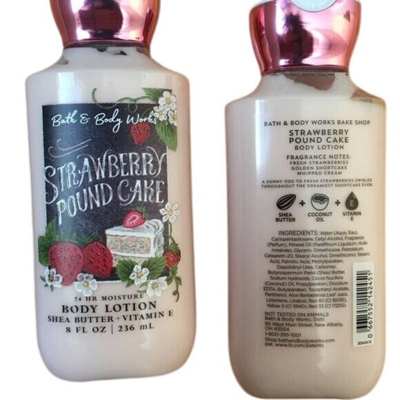 Bath & Body Works Strawberry Pound Cake Body Lotion - Picture 2 of 5
